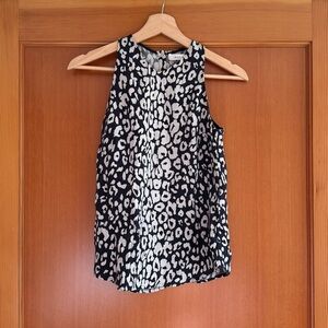 ALC silk leopard print tank
